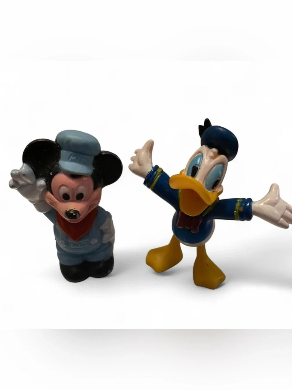 Disney Mickey train conductor and Donald Duck figurines #disney #mickey